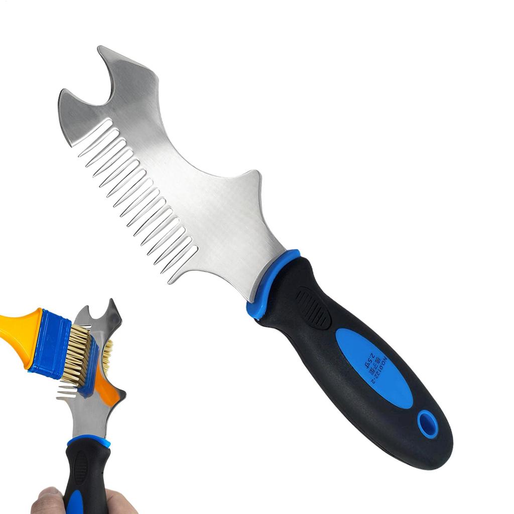 Paint Brush Comb Brush Roller Cleaner Tool Stainless Steel Paintbrushes Rollers Maintaining Paint Brush Comb