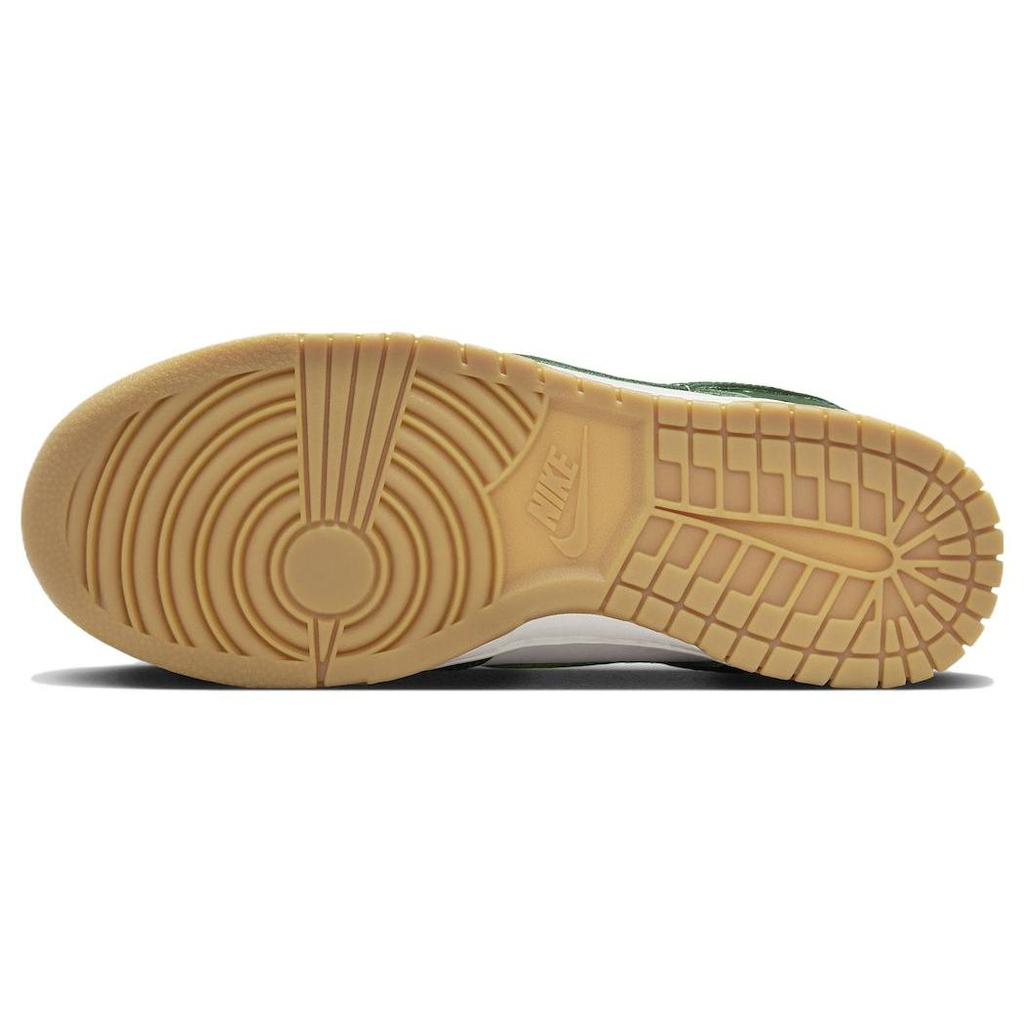 Nike Dunk Low LX Gorge Green Ostrich Women Sneakers Phantom Sail Metallic-Gold FJ2260-002