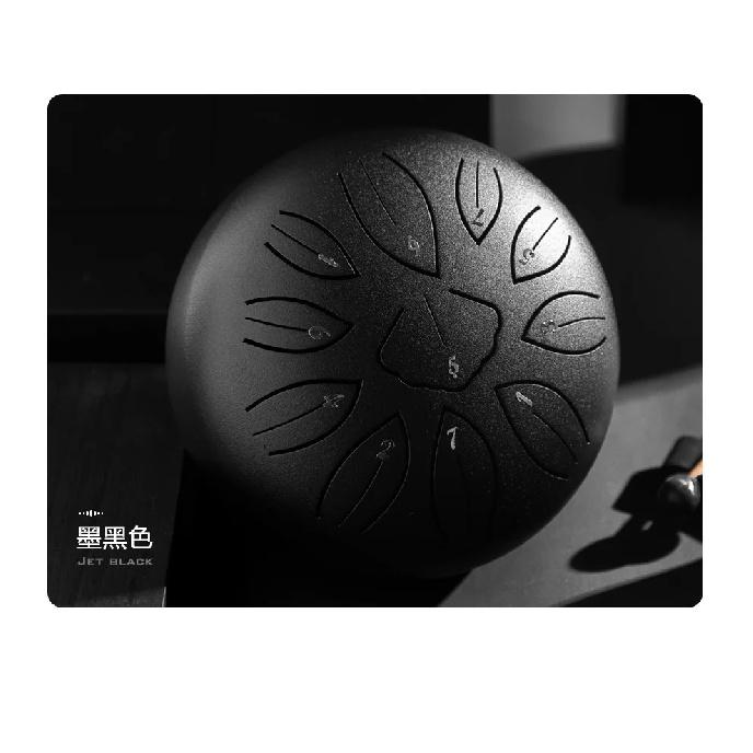 Hluru Glucophone Steel Tongue Drum 6 Inch 11 Notes C5 Key Drums Tone Ethereal Hand Pan Drum Instrument Musical Instruments