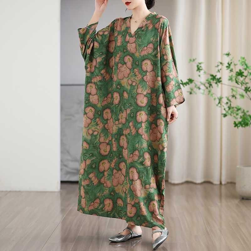 Новые винтажные платья с цветочным принтом в стиле «отпуск» и V-образным вырезом