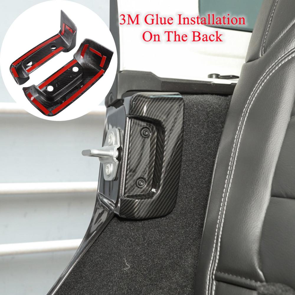 Замок задней двери автомобиля, пряжка, декоративная крышка, наклейки для Jeep Wrangler JL 2018 2022, аксессуары для интерьера