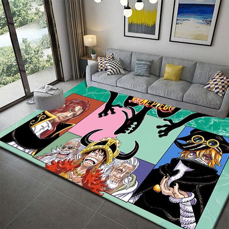 One Piece Exclusive Pattern Carpet Soft Cozy Non-Slip Living Room Rug