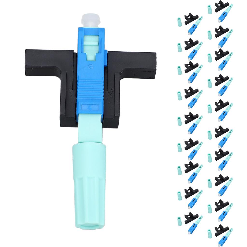 20PCS FTTH Embedded Fiber Connectors SC-UPC Cold Splicing Single Mode Fiber Optic Quick Connector T