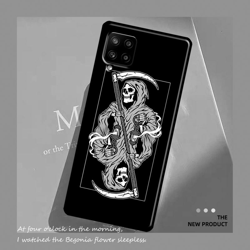 Grim Reaper Skull Skeleton Case For Samsung Galaxy A54 A34 A13 A23 A33 A53 A73 A12 A22 A32 A52 A51 A71 A14 Cover