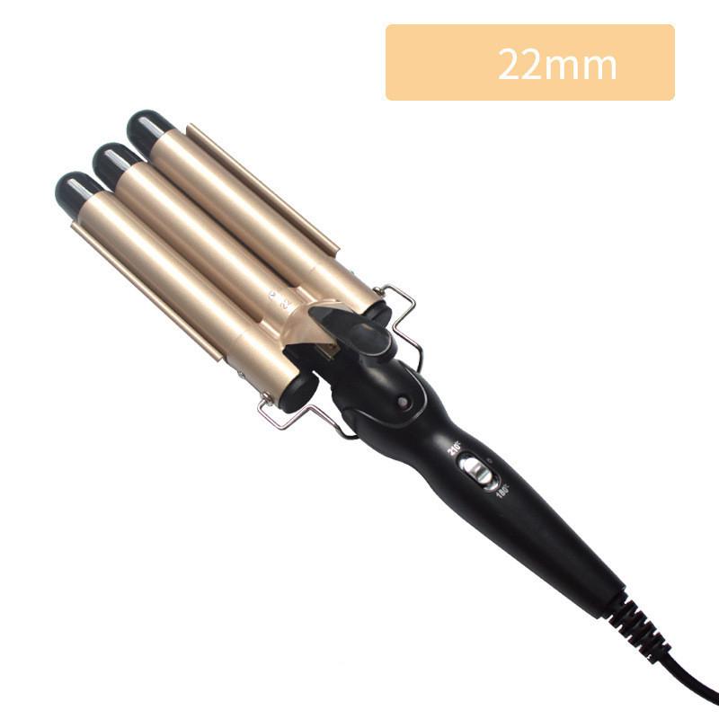 Керамический 3-ствольный плойка-волна для волос из парикмахерской. Получите идеальные локоны за считанные минуты.