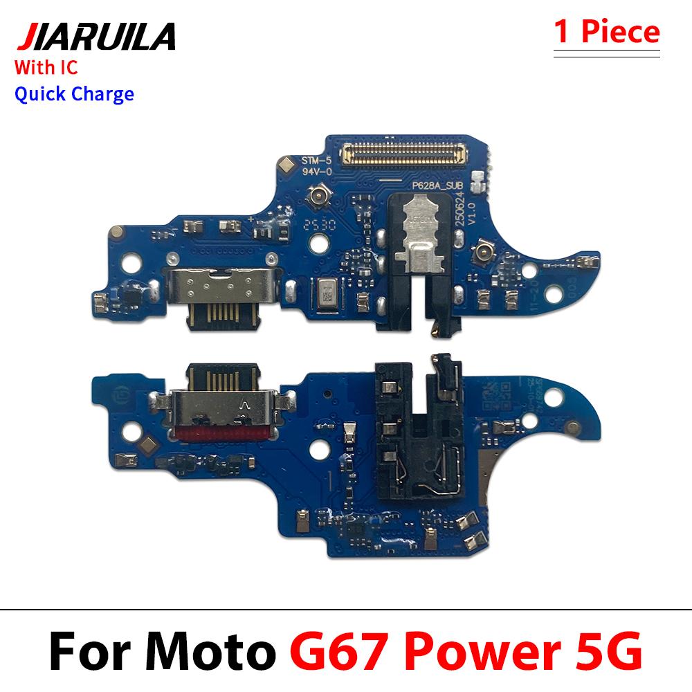 Шлейф зарядного порта для Moto Edge 71 Fusion G67 Power G17 G17 G77 USB-разъем док-станции с микрофоном Ремонт