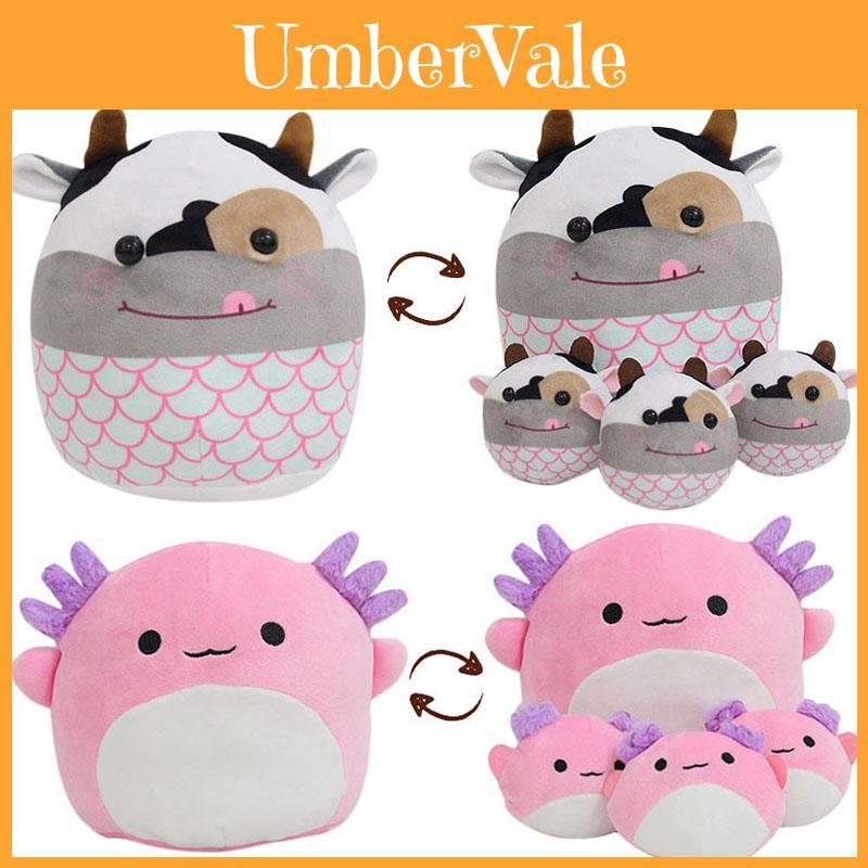 Adorable Squishmallow Axolotl Plush Toys Adorably Soft Stuffed Animal Doll Kids Xmas Gift