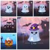 Cartoon Halloween Luminous Ghost Figurines Pumpkin Owl DIY Noctilucent Ghost Ornaments Resin Crafts Festival
