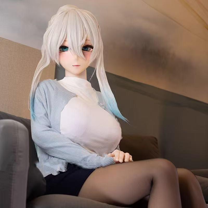 100 см Мужская секс-кукла аниме со скелетом в японском стиле с большой грудью, мастурбационная чашка, эротическая секс-игрушка