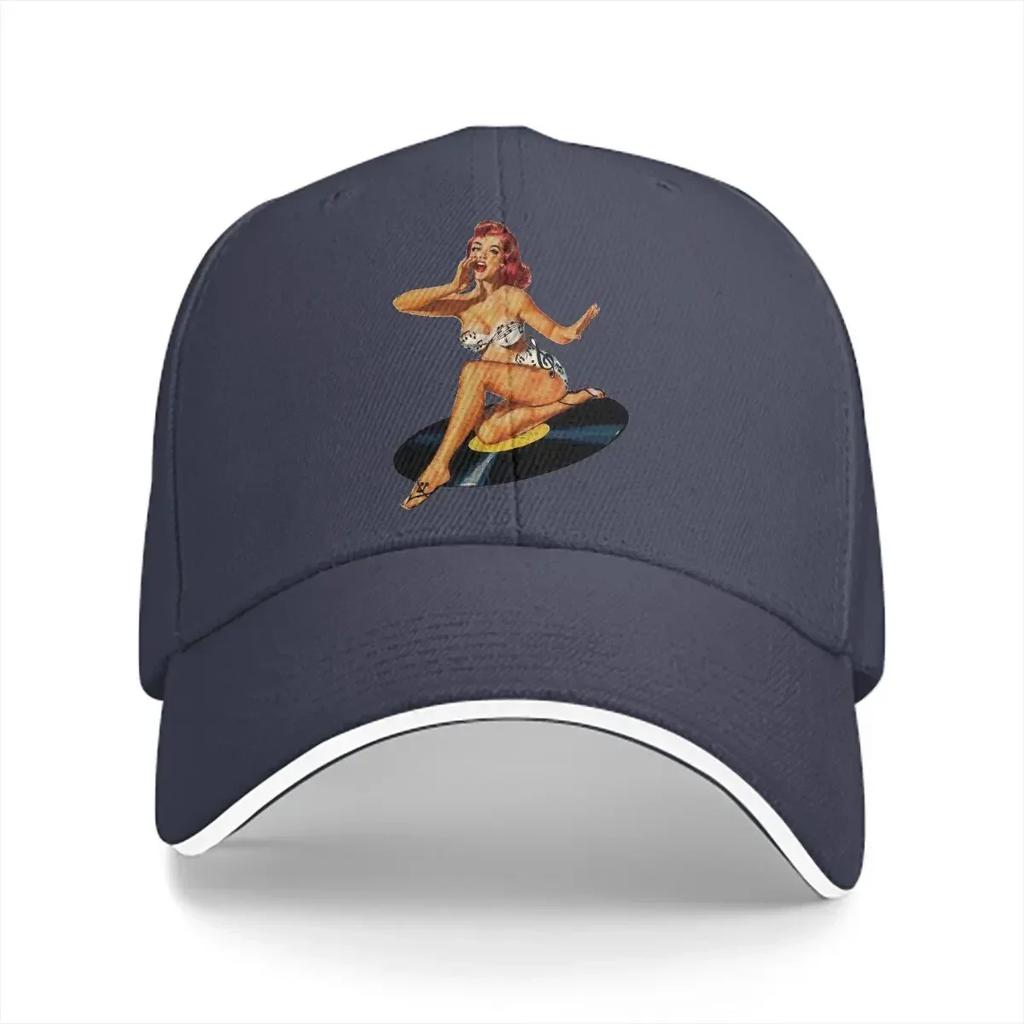 Летняя кепка Козырек Девушка Гэтсби Pin-up Хип-хоп Кепки Кепки с козырьком