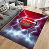 "Arsenal Logo Carpet with Lightning Design for Living Room Decor" Suitable for use as an anti-slip for living room bedroom sofas