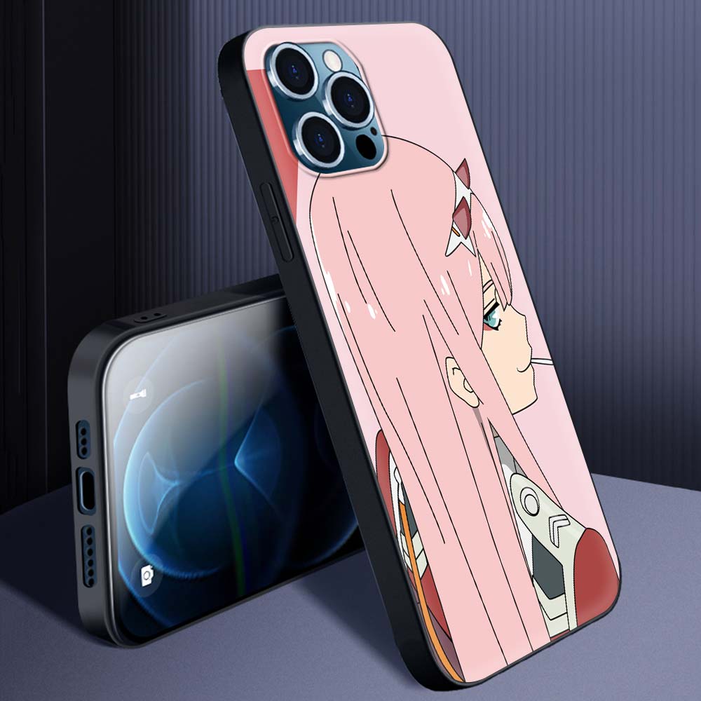 02 Zero Two Anime Darling In The Franxx Case for iPhone 13 14 11 12 Pro Max 7 8 Plus SE X XR XS Max Silicone Cover Phone Cases
