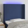 VidaXL LED Headboard Bedroom Furniture Single Bed Accessory Headboard Bed Frame Interior Blue 3123764