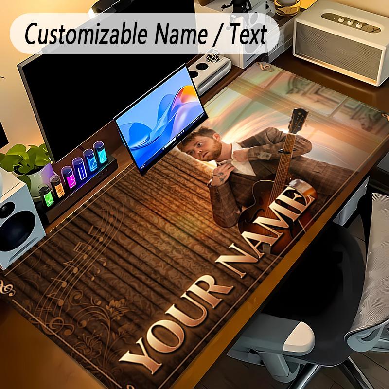 Large Mouse PadAlex Warren Custom Name Text Personalized Desk Mat Non Slip Gaming Pad
