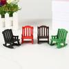 Miniature Rocking Chair 1:12/1:16 Scale Decorative Models Wood Mini Size Chair Figure Dollhouse Interior Design Accessories