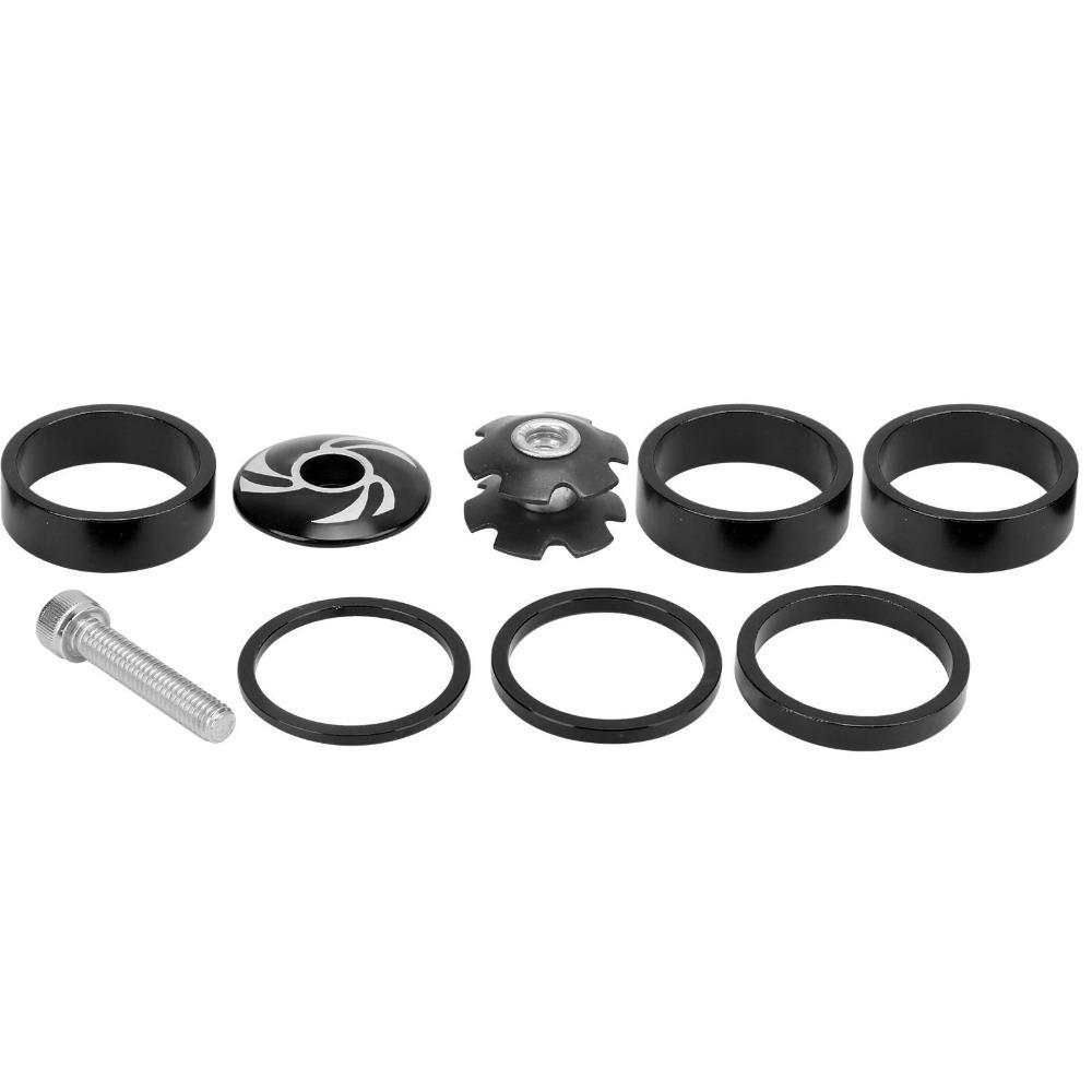 9Pcs 28.6mm Bike Headset Spacer Aluminium Alloy Bicycle Stem Cap Set  for Bicycle Front Fork