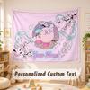 Custom Name Text Tapestry,Kirby Boho Wall Hanging, Decorative Backdrop Tapestry For Room