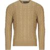 Polo FW25 Однотонный свитер-пуловер с круглым вырезом и вышивкой логотипа маленькой пони для мужчин 710686746-008