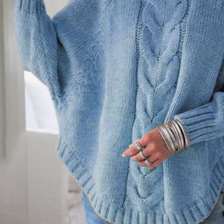 Winter Warm Women Sweater Loose Knit Turtleneck Pullover Long Sleeve Dolman Thick Cold Resistant Lady Sweater Autumn Neck Protection