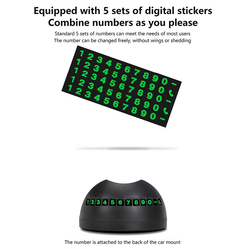Держатель телефона на приборную панель автомобиля, временная парковка, номерной знак автомобиля, держатель телефона, вращающийся на 360 градусов, липкая противоскользящая накладка, автомобильный держатель для сотового телефона