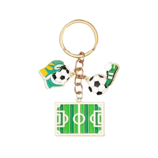 Football Peripheral Keychain, Football Jersey Keychain with Enamel Color, Lightweight Portable Sports Fan Accessory