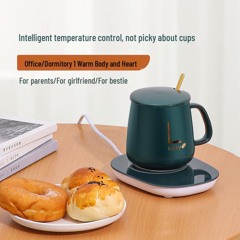 Керамический нагреватель для кружки 55 градусов - Подогреватель для теплой чашки и молока, рекламный подарок