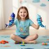Toys Fidget Slug 3D Articulated Stretch Shark Stress For Adults Kids Anti-Anxiety Office Desk Toy Gifts For Kids Adults Children's Birthday Gift