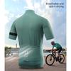 Wosawe Mens Short Sleeve Jersey Road Bike Cycling Breathable Tops Sportswear Shirts Summer Cycling Sets Gel Shorts Reflective Bicycle Outfit