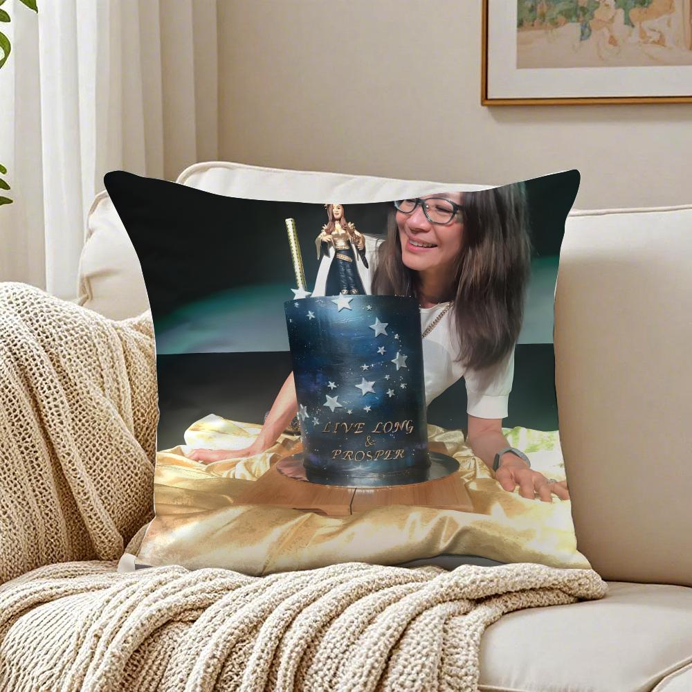 PPhilippa Georgiou Cushion Cover Linen Pillowcase Soft for Sofa Bed Home Room Decor