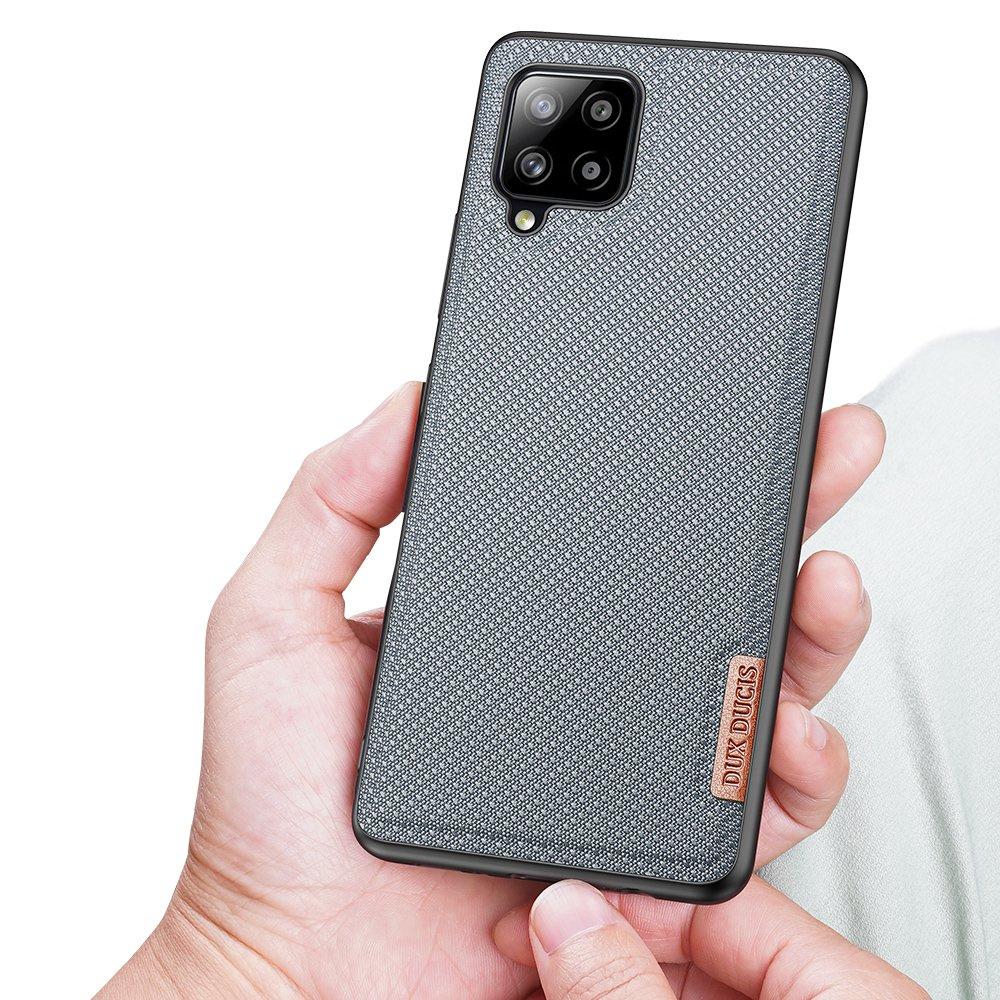 Dux Ducis Fino Series Nylon-Covered Case for Samsung Galaxy A42 5G - Gray