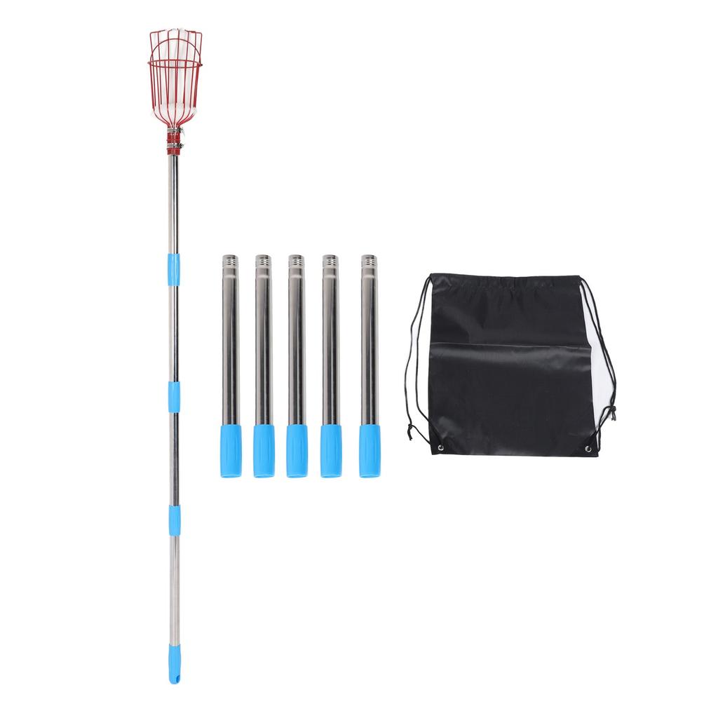 Fruit Picker Tool Multifunctional Stainless Steel Durable Rustproof Apple Orange Fruits Catcher