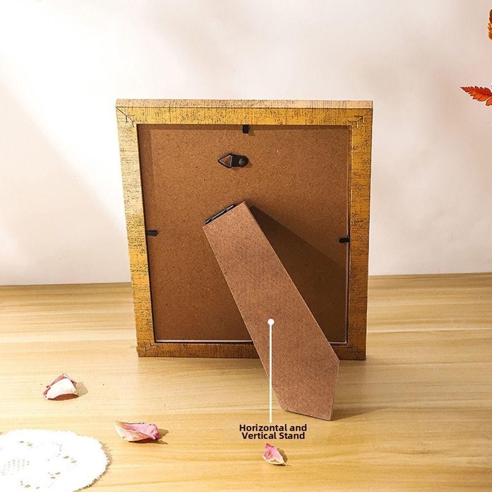 Multi-sizes Photo Frame Wood Photo Stand Creative Picture Display Frame Office