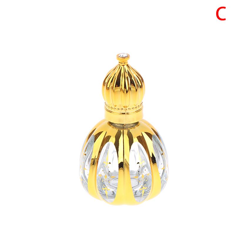 13Ml Roll On Bottle Glass Mini Essential Oil Container Portable Cosmetic Vials Blending Perfume Bottle Gold Empty Roll-On Bottle