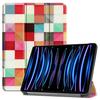Чехол для iPad Pro 11'' 2018 2020 2021 2022 со [Складной подставкой + Автопробуждение/Сон], Цветной Премиальный Чехол из PU Кожи Ударопрочный