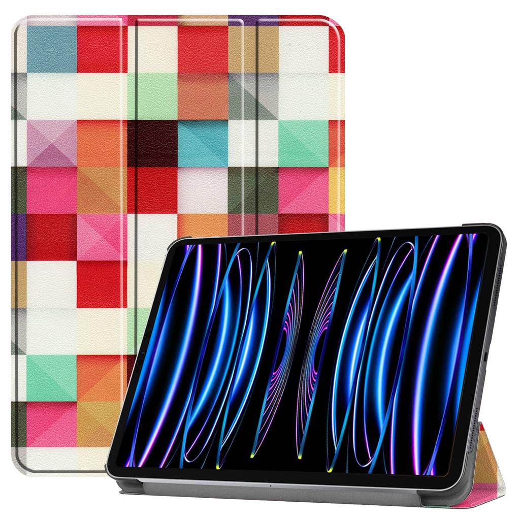 Чехол для iPad Pro 11'' 2018 2020 2021 2022 со [Складной подставкой + Автопробуждение/Сон], Цветной Премиальный Чехол из PU Кожи Ударопрочный