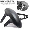No Groove Tires Universal Black Pvc Motorcycle Rear Wheel Cover Fender Splash Guard Mudguard Bracket Solid