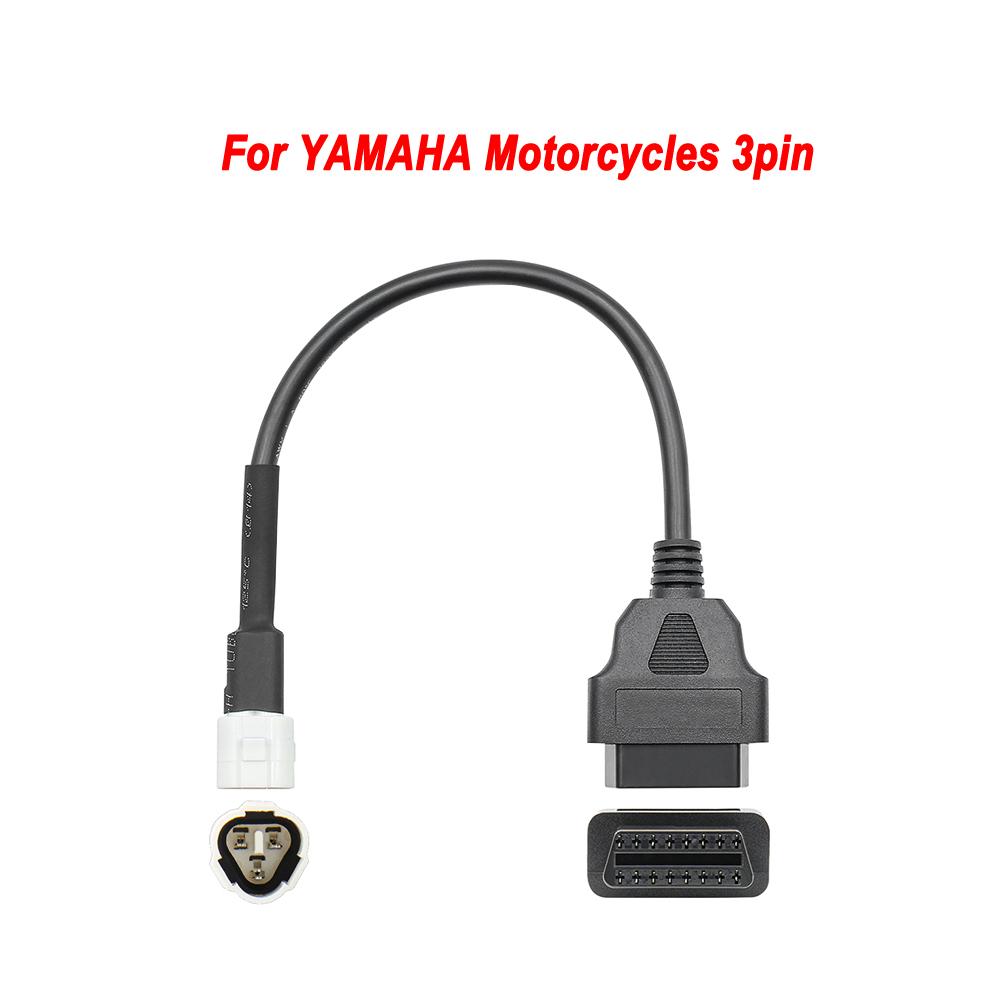 OBD2 Connector Universal K CAN For Motorbike 6Pin to 16Pin Adapter Cables For YAMAHA 3Pin For Honda 4Pin For KTM 6 Pin For Ducat