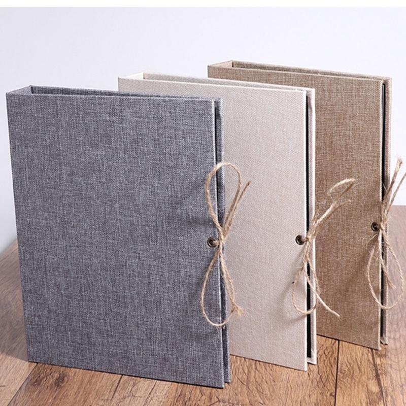 Linen Cover DIY Photo Album 30 Page Scrapbooks for Family Wedding and Gift top sale