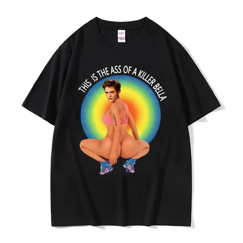 Hot Twilight Egg Ward Funny Meme Tshirt Edward Cullen Parody Humor Summer Printed Pure Cotton Fashion Hiphop Tshirt Black