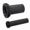 Wall Mounted Toilet with In Wall Flush Tank Ceramic Black
