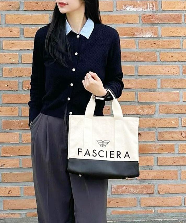 Сумка-тоут Fasciera Classic из комбинации кожи, угольник_Arias12