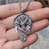 Skull Dragon Pendant, Retro Titanium Steel Necklace Sweater Chain Accessories
