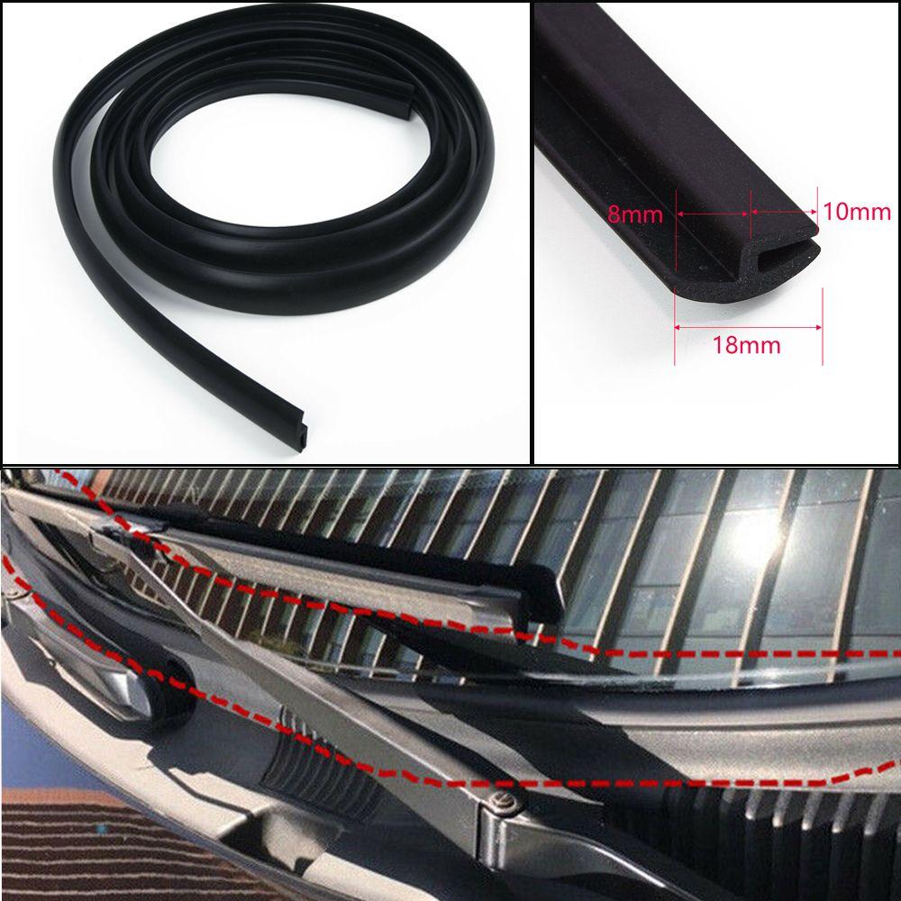 Wiper Cover Car Ageing Rubber Seal Strip Water Diversion Trim Moulding Under Front Windshield Panel