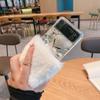Осенне-зимний плюшевый чехол для мобильного телефона Samsung Z Flip 4, складной, роскошный, со стразами, Z Flip 3, чехол-лиса