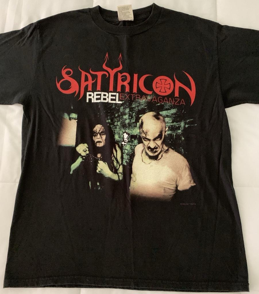 Satyricon Rebel Extravaganza 2000 Vintage Tour Shirt Black Metal Mayhem Immortal Unisex T-Shirt