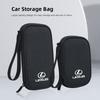 AIS1 Car Storage Bag Travel Zipper Bag Data Cable Headphone Storage Box For Lexus GS IS LS500h ES260 ES300h RX350h NX260 UX260 LM LC