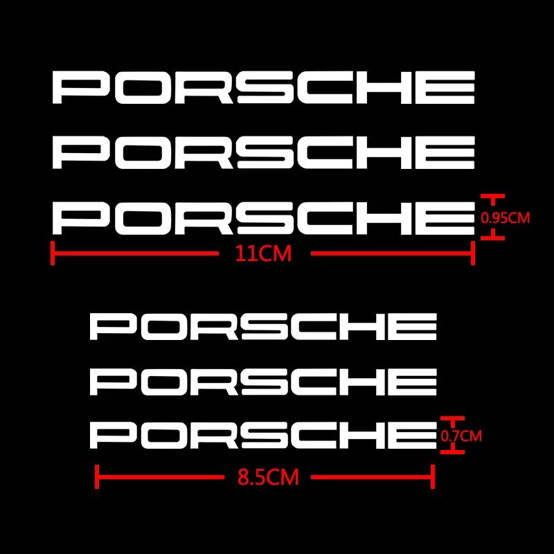 wsdz2 New For Porsche Cayenne Panamera Macan 911 Taycan Boxster Auto Accessories Car Brake Caliper Badge Sticker Emblem Decals
