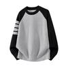 Men S Color Block Crew Neck Pullover Knit Sweater For Winter