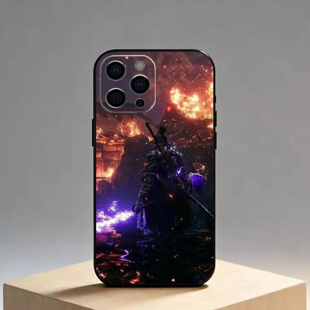 Sekiro Shadows Die Twice Чехол для телефона для iPhone 17, 16, 15, 14, 13, 12, 11 Plus, Pro Max, Другие Мягкий Черный Чехол