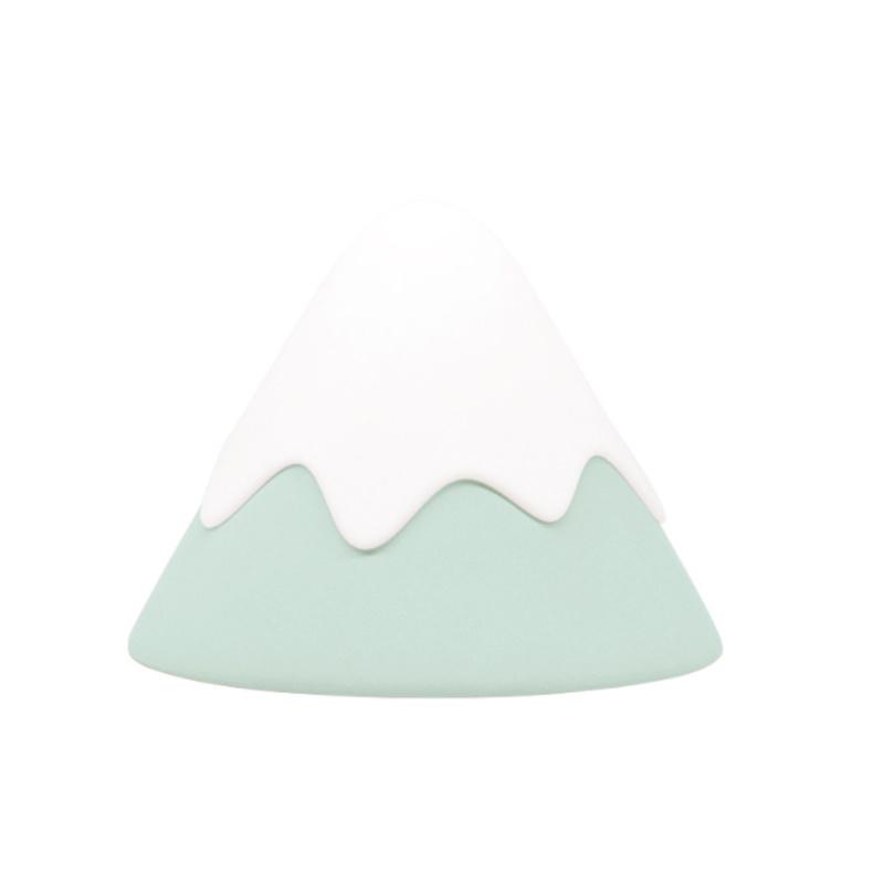 Мини силиконовый сенсорный снежный горный ночник рождественские подарки светодиодный звуковой контроль лампа для защиты глаз